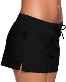 img 2 attached to Sythyee Boardshorts Tankini Boyshorts Swimsuit Women's Clothing