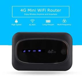 img 2 attached to 📶 Bewinner 4G LTE Mobile WiFi Modem: Portable Pocket Router for Indoor/Outdoor Connectivity & Gaming (Black)