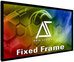 img 4 attached to 📽️ Enhance Your Home Theater Experience with Akia Screens 120 Inch Fixed Frame Projector Screen