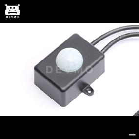 img 2 attached to 🚶 Датчик движения PIR Body Infrared Motion Detector Sensor Switch Mini DC 12V 24V для светодиодной ленты - идеально подходит для управления светодиодной лентой без освещения в коридоре, ванной комнате, гардеробе