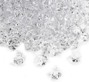 img 2 attached to 💎 650-Piece Clear Acrylic Rock Diamond Crystals for Vase Fillers, Table Scatter, Event Décor, Birthday Party, Wedding, Arts & Crafts