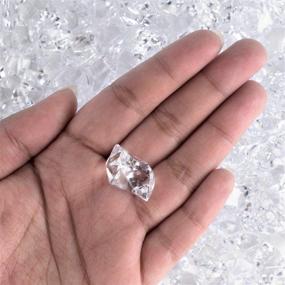img 1 attached to 💎 650-Piece Clear Acrylic Rock Diamond Crystals for Vase Fillers, Table Scatter, Event Décor, Birthday Party, Wedding, Arts & Crafts