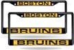 rico boston bruins black license logo