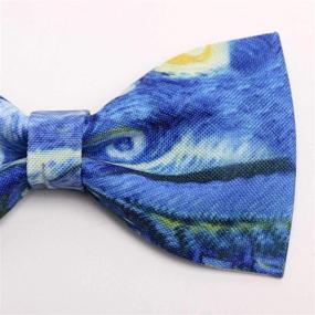 img 3 attached to 👔 Boys' Starry Solid Bowtie by Mumusung: Stylish Accessories for Boys' Bow Ties