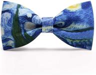 👔 boys' starry solid bowtie by mumusung: stylish accessories for boys' bow ties logo