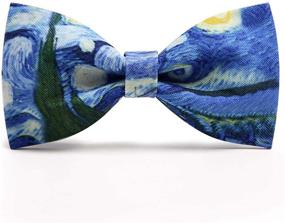 img 4 attached to 👔 Boys' Starry Solid Bowtie by Mumusung: Stylish Accessories for Boys' Bow Ties