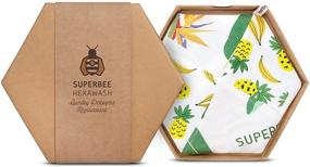 img 4 attached to 🐝 SuperBee Wax Wraps: Eco-Friendly & Natural Detergent Replacement, Hexawash for Sensitive Skin, Fragrance-Free, Plastic-Free - 300 Washes