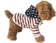 🐶 pet clothes dog hoodies for small dogs cat sweater onesie puppy tracksuit pajamas for 4th of july - bondogland logo
