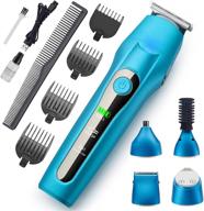 💇 besdo bd-1008 rechargeable hair clippers, professional 5 in 1 men's grooming kit with beard trimmer logo