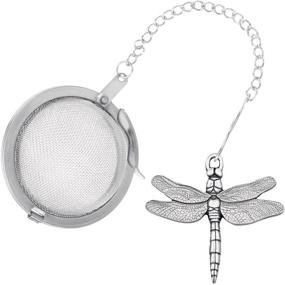 img 2 attached to Danforth Dragonfly Pewter Infuser Handcrafted