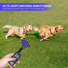 img 2 attached to Adubor Dog Training Collar: Rechargeable & Waterproof, 4 Modes, 2600Ft Remote Range