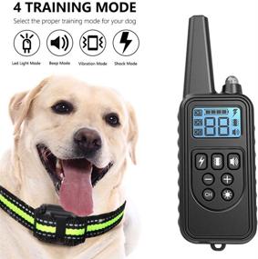 img 3 attached to Adubor Dog Training Collar: Rechargeable & Waterproof, 4 Modes, 2600Ft Remote Range