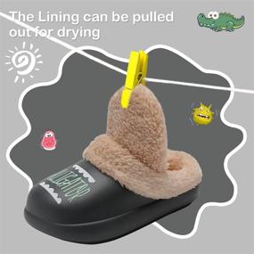 img 1 attached to Boys Girls Slippers Kids House Bedroom Shoes Lightweight Non Slip Garden Shoes Indoor Outdoor 30 Boys' Shoes : Slippers