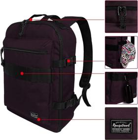 img 3 attached to Rangeland Business Backpack Approved Daypack Backpacks for Laptop Backpacks