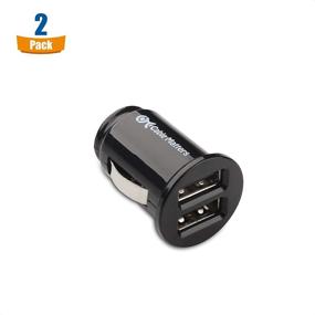 img 3 attached to Cable Matters 2-Pack 4.8A 24W Flush Mount Dual USB 🔌 Car Charger for Smartphones and Tablets - Compact Mini Car USB Charger