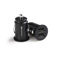 cable matters 2-pack 4.8a 24w flush mount dual usb 🔌 car charger for smartphones and tablets - compact mini car usb charger logo