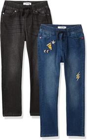 img 3 attached to Spotted Zebra Boys' Stretch Denim Jeans by Amazon Brand