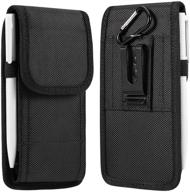 optimized universal smartphone pouch case with belt clip - 5.8~6.7 inch compatible with iphone x, xs, xr, 11, 11 pro, 8, 7, 6 plus, and more logo