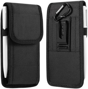 img 4 attached to Optimized Universal Smartphone Pouch Case with Belt Clip - 5.8~6.7 inch Compatible with iPhone X, Xs, XR, 11, 11 Pro, 8, 7, 6 Plus, and More