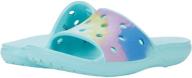 crocs классические детские шлепанцы little tie dye для мальчиков в стиле песчаники логотип