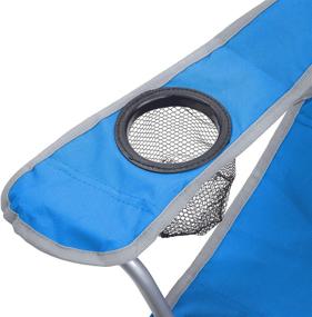 img 2 attached to Kids' Blue Quik Shade Folding Canopy Camp Chair with Carry Bag