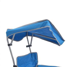 img 3 attached to Kids' Blue Quik Shade Folding Canopy Camp Chair with Carry Bag