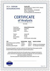 img 3 attached to DCA Dichloroacetate Certificate Laboratory Manufacturer: 🔬 A Comprehensive Solution for High-quality, Certified Products