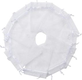 img 3 attached to 🎁 MAZYPO 100pcs White Organza Bags 2x3 inch - Perfect Sheer Drawstring Gift Bags for Jewelry, Weddings, Parties & More!