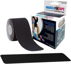 img 4 attached to 🏋️ Sports Kinesiology Tape Roll - Promote Athletic Injury Recovery with First Aid Therapy Support - Elastic, Breathable, Waterproof, Strong Adhesive - Relieve Tendon, Joint, Ligament and Muscle Pain - Free Taping Guide