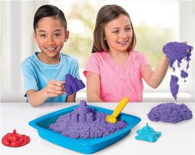 img 3 attached to Unleash creativity with the Purple Kinetic Sand Sandbox Playset