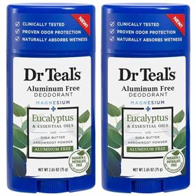 img 1 attached to 🌿 Dr. Teal's Eucalyptus Deodorant - Aluminum Free - Paraben & Phthalate Free - 2.65 oz (Pack of 2)