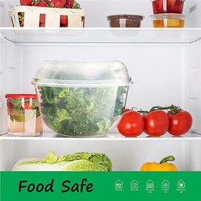 img 2 attached to 🥬 Tafura Fridge Lettuce Keeper: Crisper, Vegetable Saver & Storage Container with Lid - Greensaver, Salad Saver Box