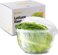 🥬 tafura fridge lettuce keeper: crisper, vegetable saver & storage container with lid - greensaver, salad saver box логотип