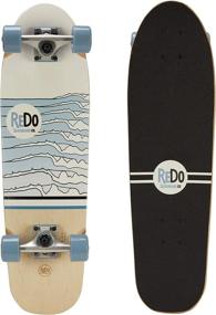 img 4 attached to 🛹 Zodiac Premium Cruiser Blue Waves Complete Skateboard - ReDo Skateboard - 28.5" x 8" for Kids, Adults, Boys & Girls