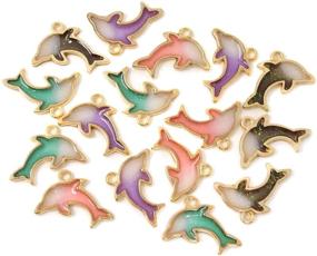 img 1 attached to Honbay Double Dolphin Pendants Jewelry