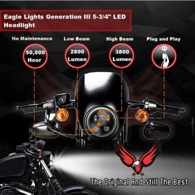 img 3 attached to Фары Eagle Lights для мотоцикла Indian Scout и спортивных автомобилей