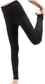 img 1 attached to 👧 Timeless Classics: Girls' Solid Leggings Pants for Stylish Comfort