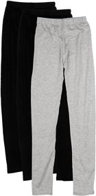 img 3 attached to 👧 Timeless Classics: Girls' Solid Leggings Pants for Stylish Comfort