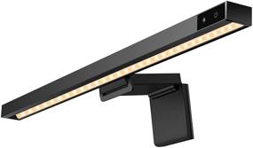 img 4 attached to Enhance Your Computer Monitor Experience with MJEMS Screen Light Bar - e-Reading LED Task Lamp with 3 Color Modes, Hue Adjustment, No Screen Glare - USB Powered Office Lamp in Matte Black