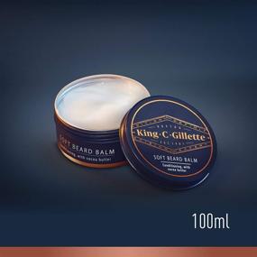 img 3 attached to 🧔 King C. Gillette Soft Beard Balm: Luxurious Deep Conditioning with Cocoa Butter, Argan Oil, and Shea Butter