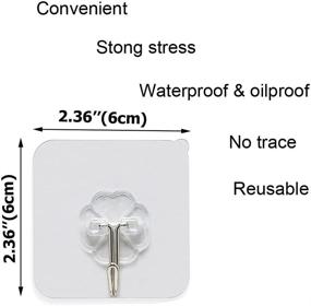 img 2 attached to Adhesive Reusable Seamless Waterproof Transparent