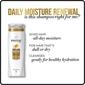 img 2 attached to 💧 Pantene Pro-V Daily Moisture Renewal Shampoo for Dry Hair Twin Pack - 25.4 Fl Oz Ideal for Hydration