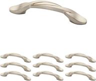 upgrade your cabinets with franklin brass brushed nickel curved handle pulls: 10-pack, 3 inch size, kitchen and dresser drawer handles – p35518k-sn-b logo