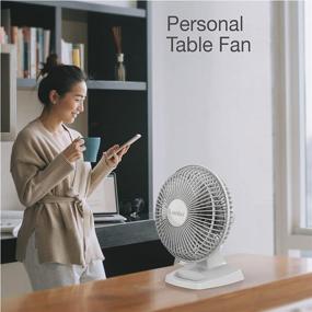 img 3 attached to 🌀 Lasko 2002W Personal Fan: Compact 6-Inch White Fan for Personal Cooling Needs