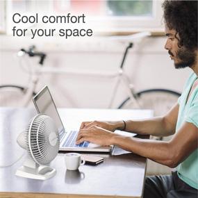 img 2 attached to 🌀 Lasko 2002W Personal Fan: Compact 6-Inch White Fan for Personal Cooling Needs