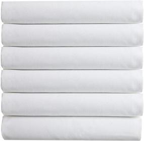 img 4 attached to 🛏️ Premium Hotel Quality Luxury Fitted Sheets (6-Pack) - Wrinkle-Free, 1500 Thread Count Egyptian Quality, Queen Size, White"