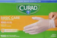 curad powder free vinyl exam gloves 100 logo