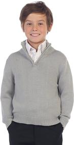 img 2 attached to 👕 Stylish and Warm: Gioberti Knitted Sleeve Sweater in Black for Boys