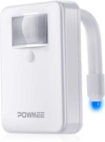 img 4 attached to 🚽 POWMEE Toilet Night Light: 16-Color Motion Sensor LED with 5-Stage Dimmer, Perfect for Bathroom Illumination