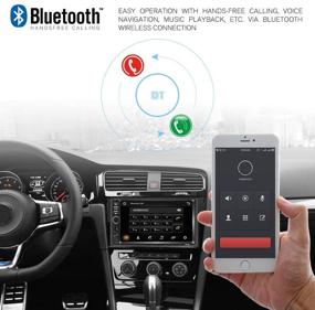 img 1 attached to 🚗 CAMECHO 7-дюймовое Android Автомагнитола [2 ГБ+32 ГБ]: Сенсорный экран Bluetooth, FM/WiFi/USB/SD, Зеркальная ссылка для iOS и Android + Комплект со встроенной задней камерой.